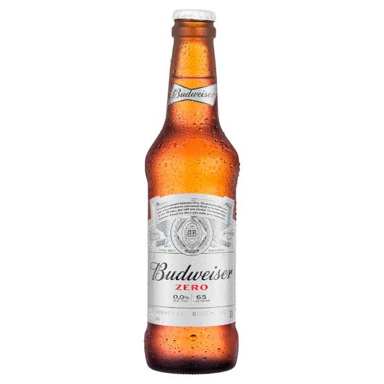 Cerveja Budweiser zero long neck 330ml Caixa C/ 24 Un